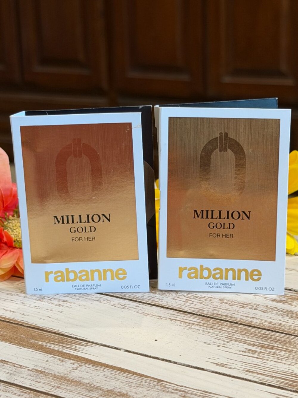 🎁5 For $25 Million Gold For Her Paco Rabanne Sample Spray Card 1.5 ml 2X